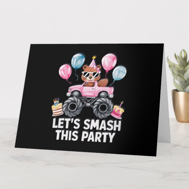 CARTÃO DE VERMELHORIA DE ANIVERSÁRIO PARA GAROTAS  (Planta pequena)