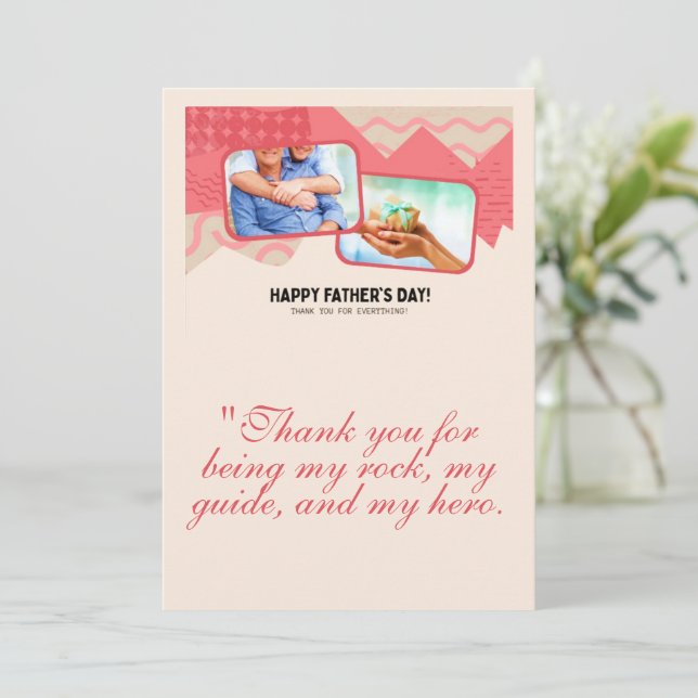 CARTÃO DE VERSÃO DE DOMINGO DO PAI (Em pé/Frente)