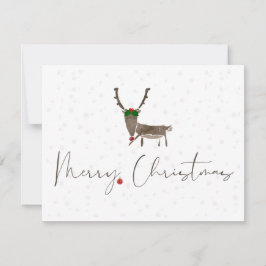 Cartão de Vestido Feliz de Natal