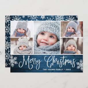 Cartão de Vestígio de Holly Berry Rustic 5 PHOTO