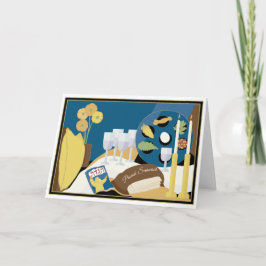 Cartão de Vestígio de Passover "Janto de Seder de