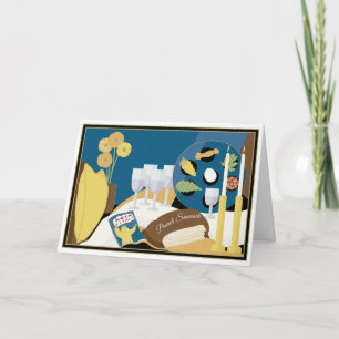 Cartão de Vestígio de Passover "Janto de Seder de