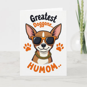 Cartão de Vetor de Humom Doggone Legal
