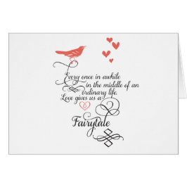 Cartão De vez em quando, numa vida normal.