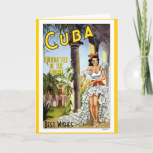 Cartão de Viagem Antigo Cuba