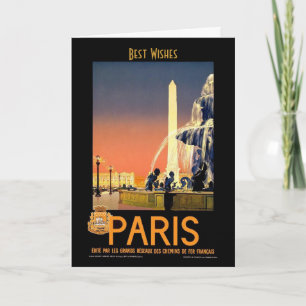 Cartão de Viagem Antigo Paris