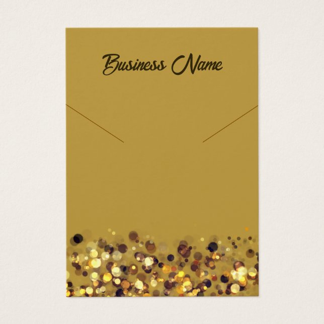 Cartão de vídeo de colar de código QR amarelo-most (Frente)