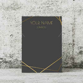 Cartão de vídeo geométrico do colar kintsugi Doura