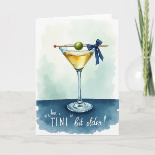 Cartão de Vidro de Aniversário em Aquarela Elegant