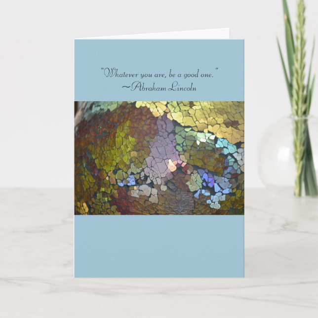 Cartão de vidro do grau de associado Crackled de (Frente)