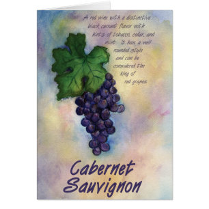 Cartão de Vinho Cabernet Sauvignon