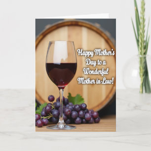 Cartão de Vinho do Dia das Mães Rubi