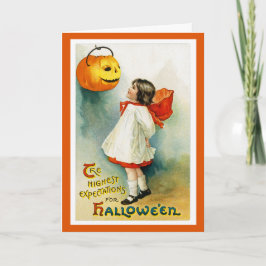 Cartão de Vintage Halloween