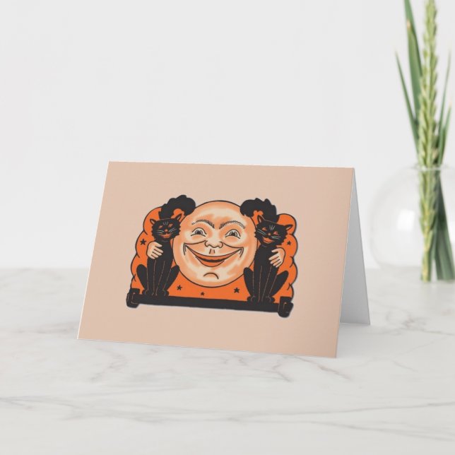 Cartão de Vintage Halloween (Frente)