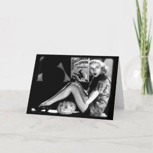 Cartão de Vintage Halloween