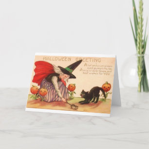 Cartão de Vintage Halloween