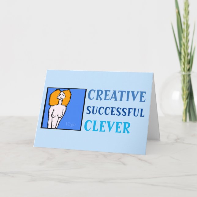 Cartão de Vírus Birthday Zodiac Personalidade do S (Frente)