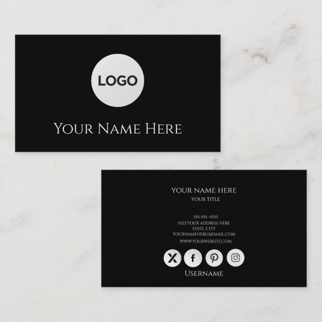 Cartão de Visita (Frente/Verso)
