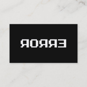 CARTÃO DE VISITA ЯOЯЯƎ   ERRO