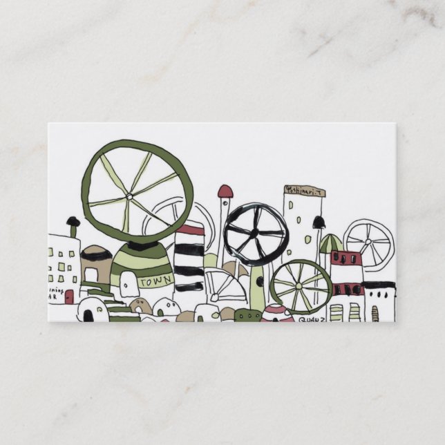 Cartão De Visita どこかの街並みNo.2 (Frente)