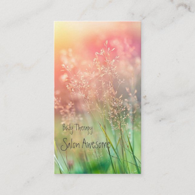 CARTÃO DE VISITA やわらかな色合いがイメージの (Frente)