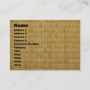 Cartão De Visita 畳 da esteira de Tatami
