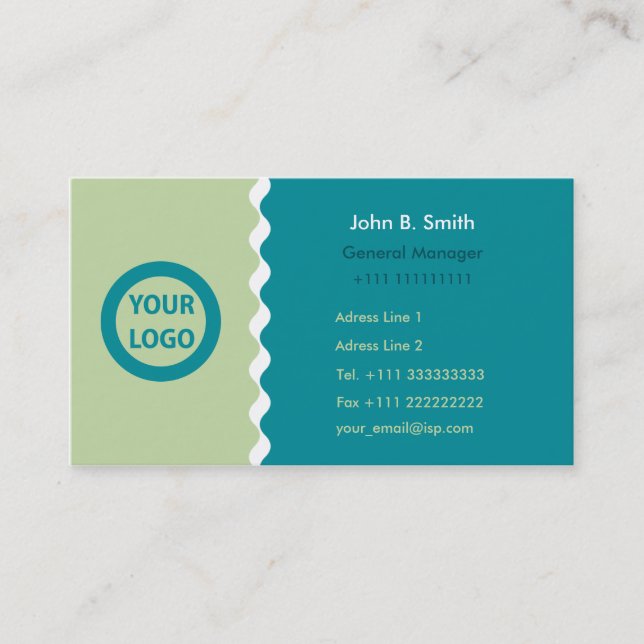 Cartão de visita 002 moderno (Frente)