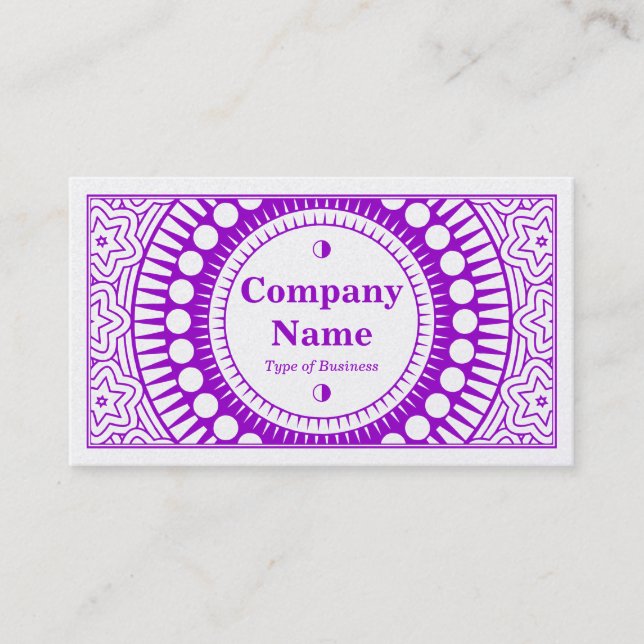 Cartão De Visita 01 - Roxo em (Dourado) (Frente)
