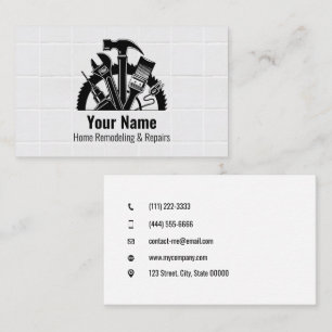 Cartão De Visita 02-2021 azulejos personalizáveis de ferramentas d