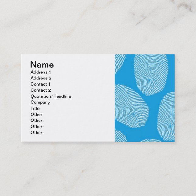 Cartão De Visita 090906 - research BLUE FINGERPRINTS DETECTIVE P (D (Frente)