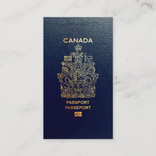 Cartão De Visita [100] Cobrir de passaporte canadiano