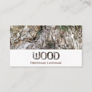 Cartão De Visita 100% de madeira de estilo natural orgânico