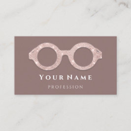 Cartão De Visita 100 Óculos Ópticos De Rosa Óptico De Cuidados Ópti