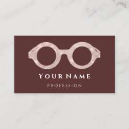 Cartão De Visita 100 Ópticos de Rosa Óptica de Atenção Óptica Óptic