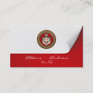 Cartão De Visita [100] Ordem de Malta - Casaco de armas SMOM