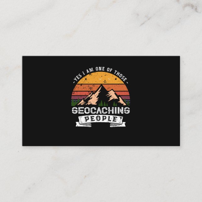 Cartão De Visita 120.Yes I Am one Of Those Geocaching People (Frente)