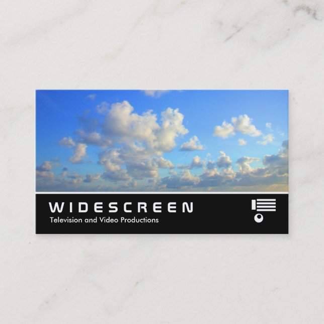 Cartão De Visita 133 nuvens Widescreen (Frente)
