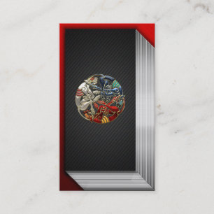 Cartão De Visita [154] Arte sagrado do céltico - três cães