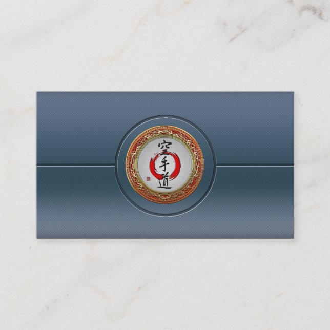 Cartão De Visita [154] Caligrafia japonesa - Karate-do (Frente)