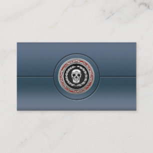 Cartão De Visita [154] Crânio de prata