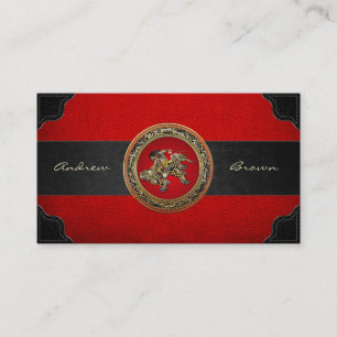 Cartão De Visita [154] Hokusai - Shoki Riding Shishi Lion