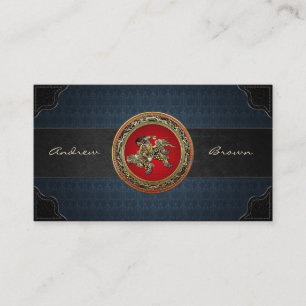 Cartão De Visita [154] Hokusai - Shoki Riding Shishi Lion