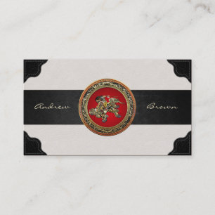 Cartão De Visita [154] Hokusai - Shoki Riding Shishi Lion