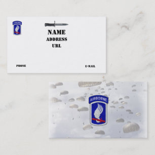 Cartão De Visita 173rd Veterinários transportados por via aérea d