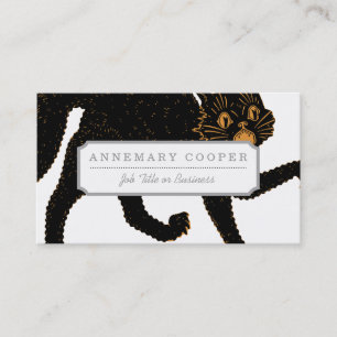 Cartão De Visita 1920 gatos pretos assustadores