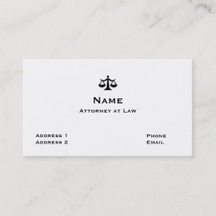 Cartão de visita 1 do advogado