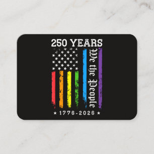 Cartão De Visita 250 Anos de 250º Aniversário EUA LGBT Pr