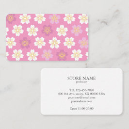 Cartão De Visita 2 sides Cherry Blossom "SAKURA" Pink 名刺