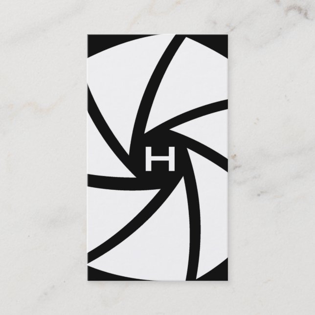 CARTÃO DE VISITA 311-CÂMERA PRONTA | PRETO E BRANCO (Frente)