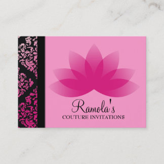 Cartão De Visita 311 Damasco Rosa Luxuriosamente Lotus